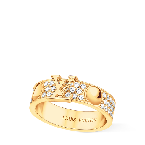Categories All Fine Jewelry Empreinte Medium Ring, Yellow Gold and Diamonds | Louis Vuitton ® (Product zoom)