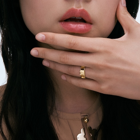 Discontinued Product Obs 12 Empreinte Ring, Yellow Gold | Louis Vuitton ® (Product zoom)