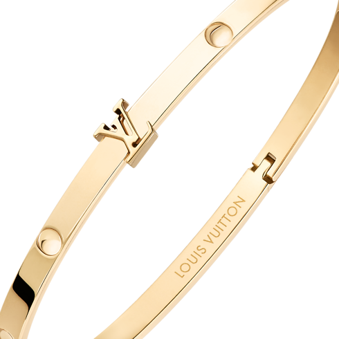 Categories Bracelets Empreinte Small Bangle, Yellow Gold | Louis Vuitton ® (Product zoom)