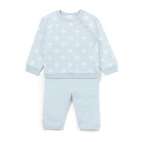 S00 Cadeaux pour Bébés } Ensemble en maille Flower | Louis Vuitton ® (Zoom produit)