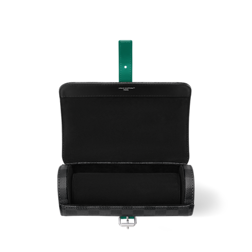 Toile Damier Graphite Voyage Accessoires de voyage Étui 3 montres | Louis Vuitton ® (Zoom produit)