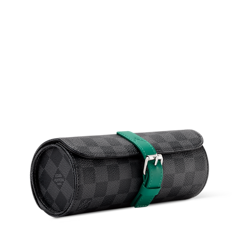 Toile Damier Graphite Voyage Accessoires de voyage Étui 3 montres | Louis Vuitton ® (Zoom produit)