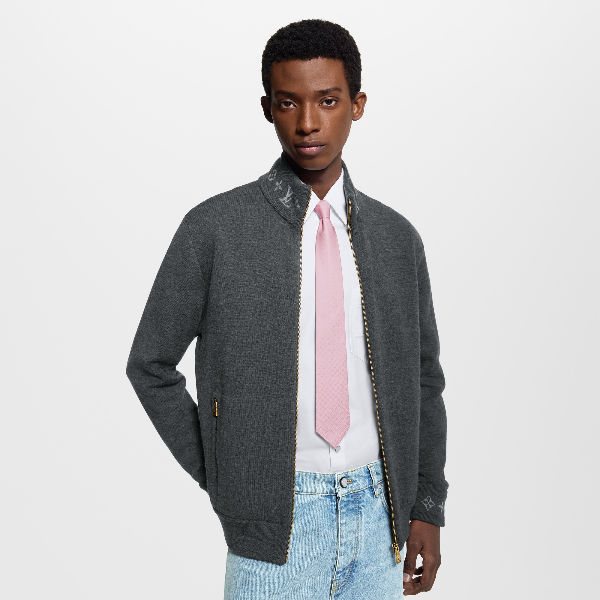 S00 Accessories Ties and Pocket Squares Fading Monogram Tie | Louis Vuitton ® (Product zoom)