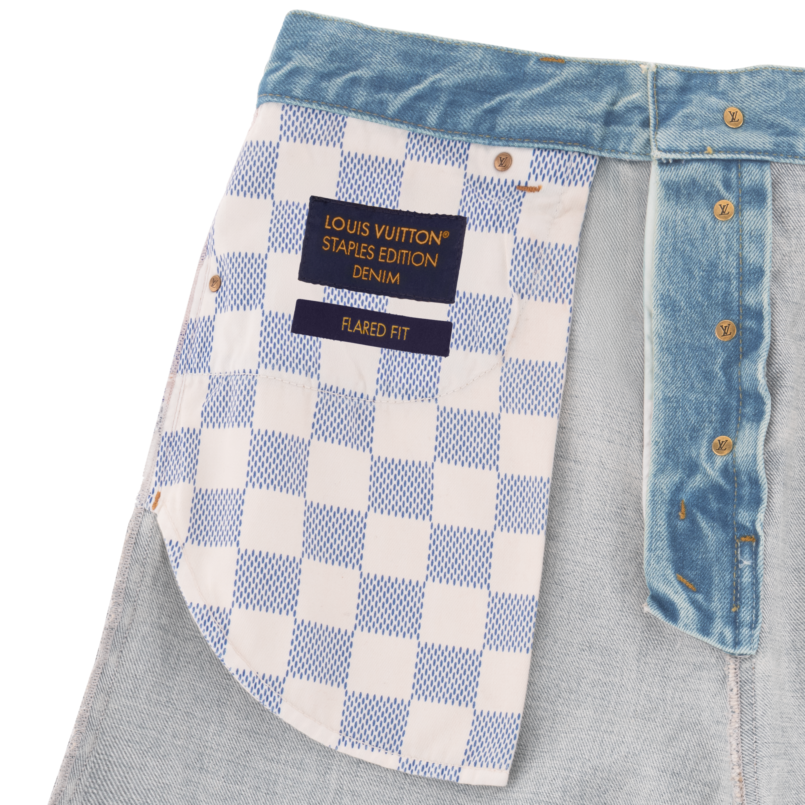  Ready-to-Wear Denim Flared Fit Denim Pants | Louis Vuitton ® (Product zoom)
