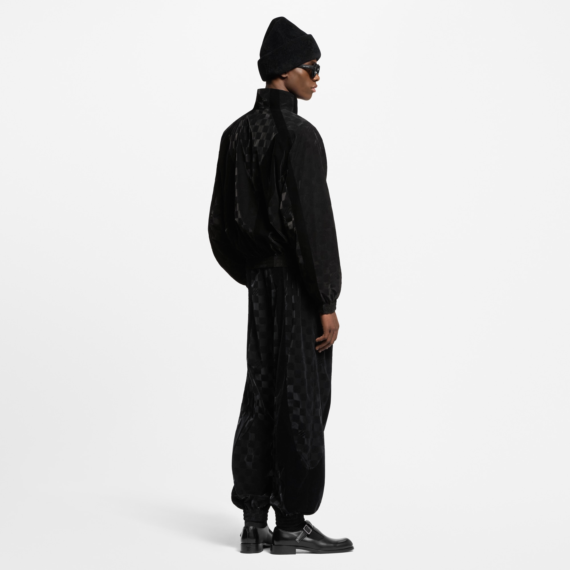  Ready-to-Wear Pants Flocked Damier Technical Track Pants | Louis Vuitton ® (Product zoom)