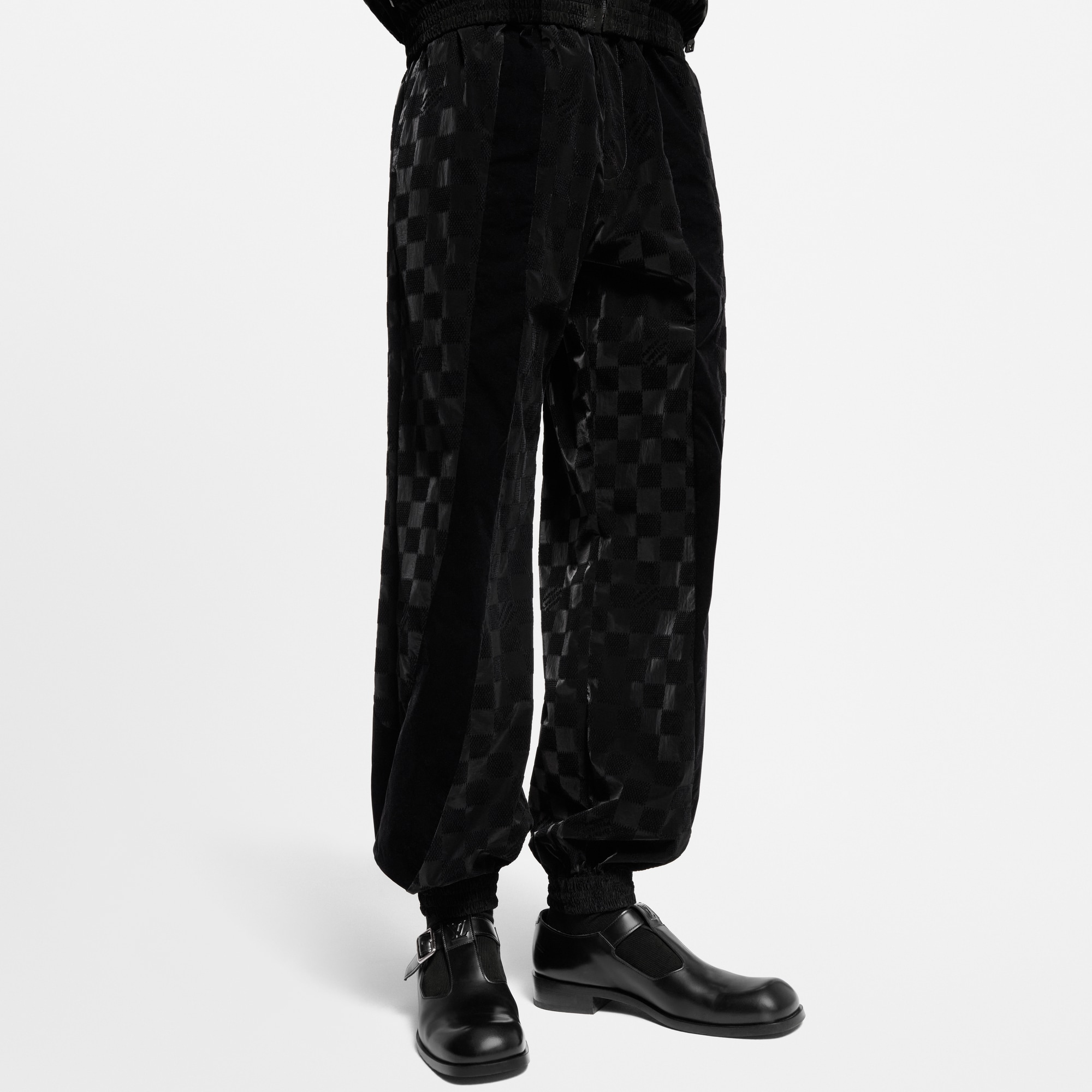  Ready-to-Wear Pants Flocked Damier Technical Track Pants | Louis Vuitton ® (Product zoom)