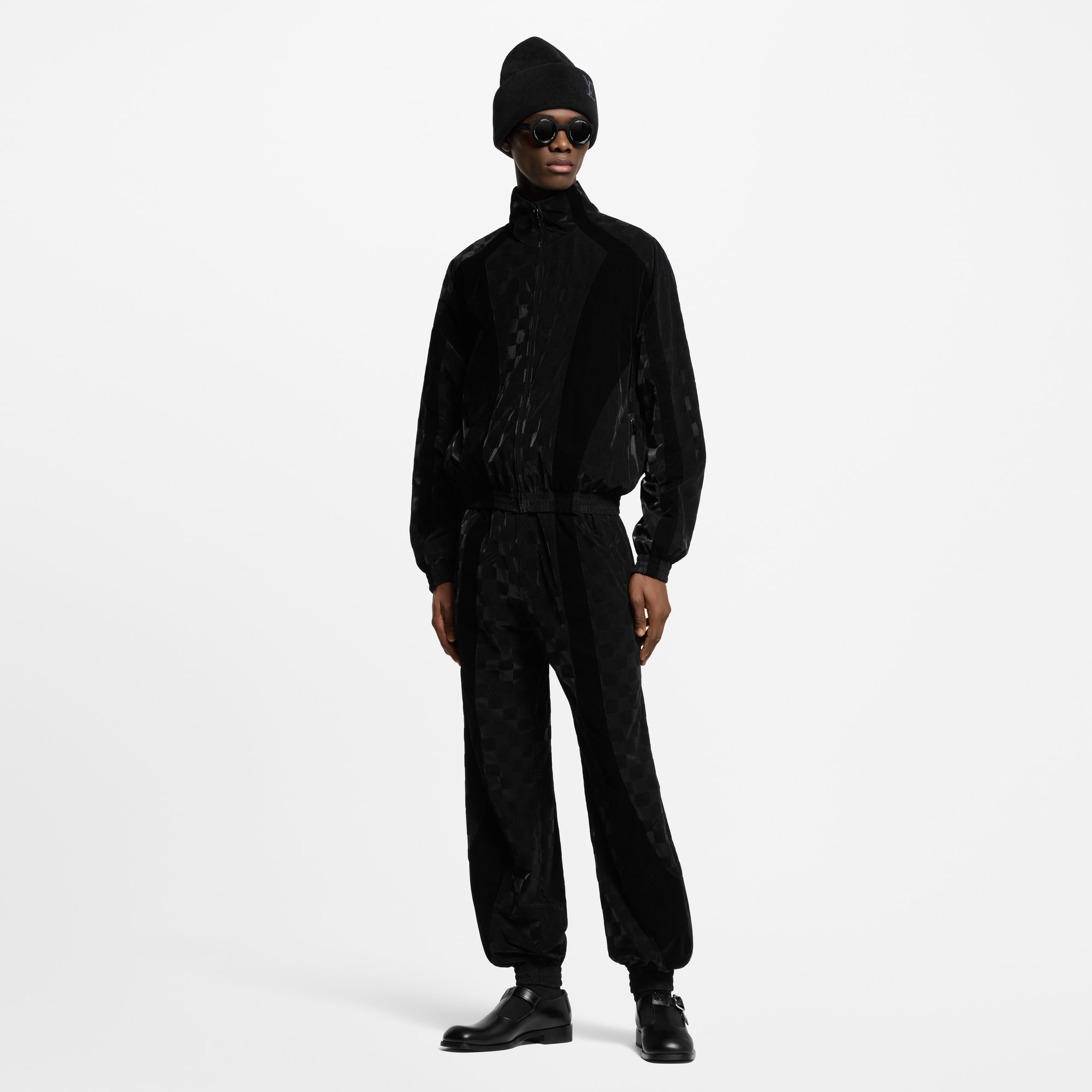  Ready-to-Wear Pants Flocked Damier Technical Track Pants | Louis Vuitton ® (Product zoom)