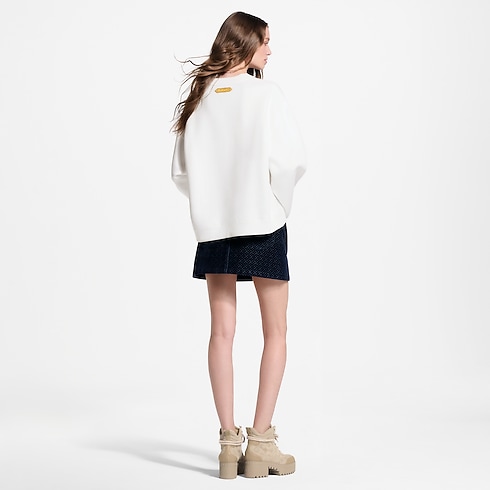 Ready-to-Wear T-shirts and Sweatshirts Flocked Signature Sweater | Louis Vuitton ® (Product zoom)