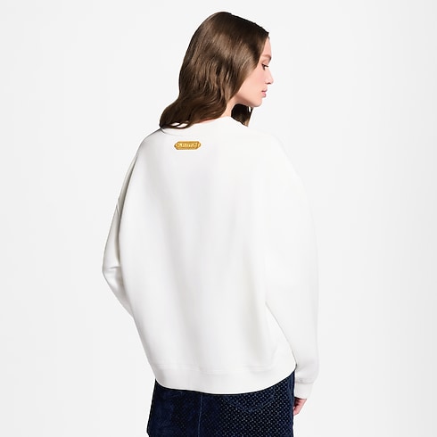 Ready-to-Wear T-shirts and Sweatshirts Flocked Signature Sweater | Louis Vuitton ® (Product zoom)