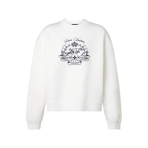 Ready-to-Wear T-shirts and Sweatshirts Flocked Signature Sweater | Louis Vuitton ® (Product zoom)