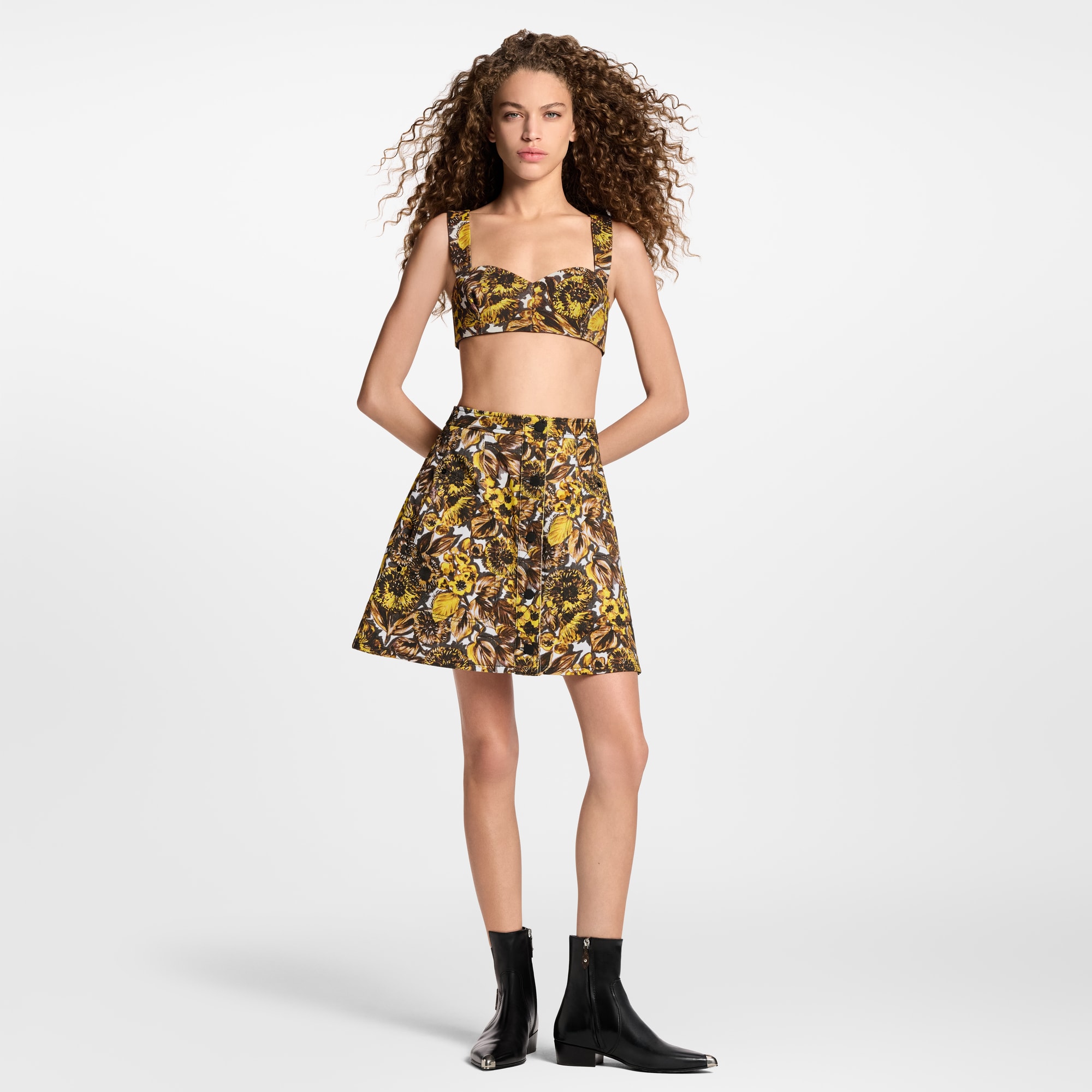  Ready-to-Wear Tops Floral Print Bustier | Louis Vuitton ® (Product zoom)