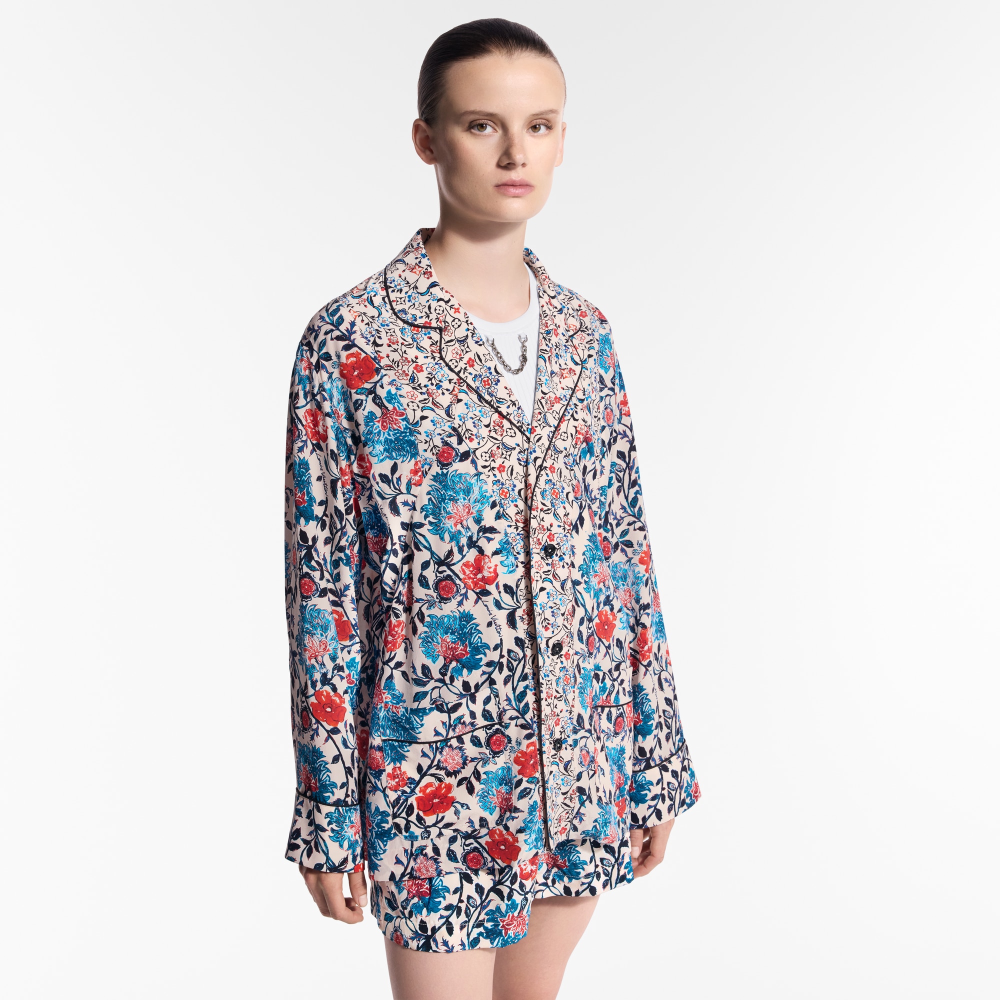  Ready-to-Wear Tops Floral Vine Pajama Shirt | Louis Vuitton ® (Product zoom)