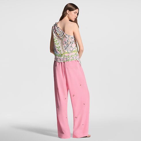 Prêt-à-Porter Hauts Flower Foulard Asymmetrical Top | Louis Vuitton ® (Zoom produit)
