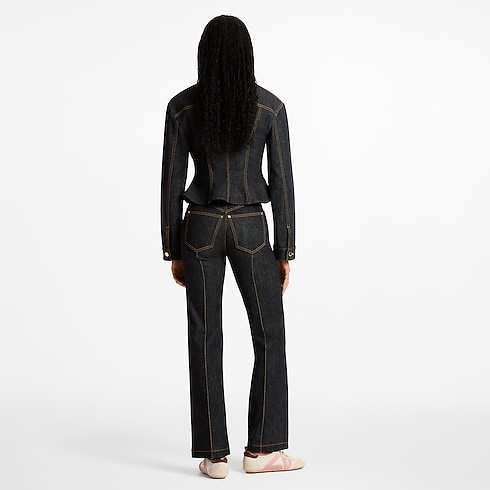 Ready-to-Wear Coats and Jackets Fluted Denim Jacket | Louis Vuitton ® (Product zoom)