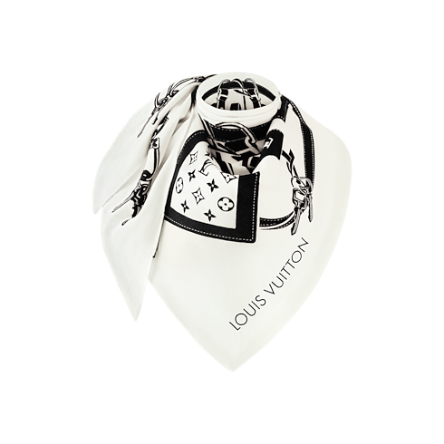 S00 Accessoires Carrés de Soie et Bandeaux Foulard triangle LV Straps | Louis Vuitton ® (Zoom produit)