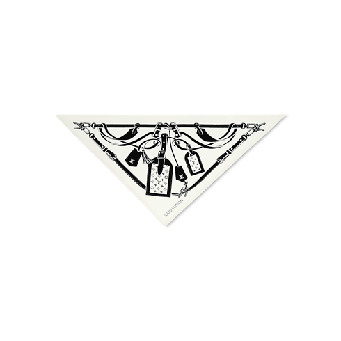 S00 Accessoires Carrés de Soie et Bandeaux Foulard triangle LV Straps | Louis Vuitton ® (Zoom produit)