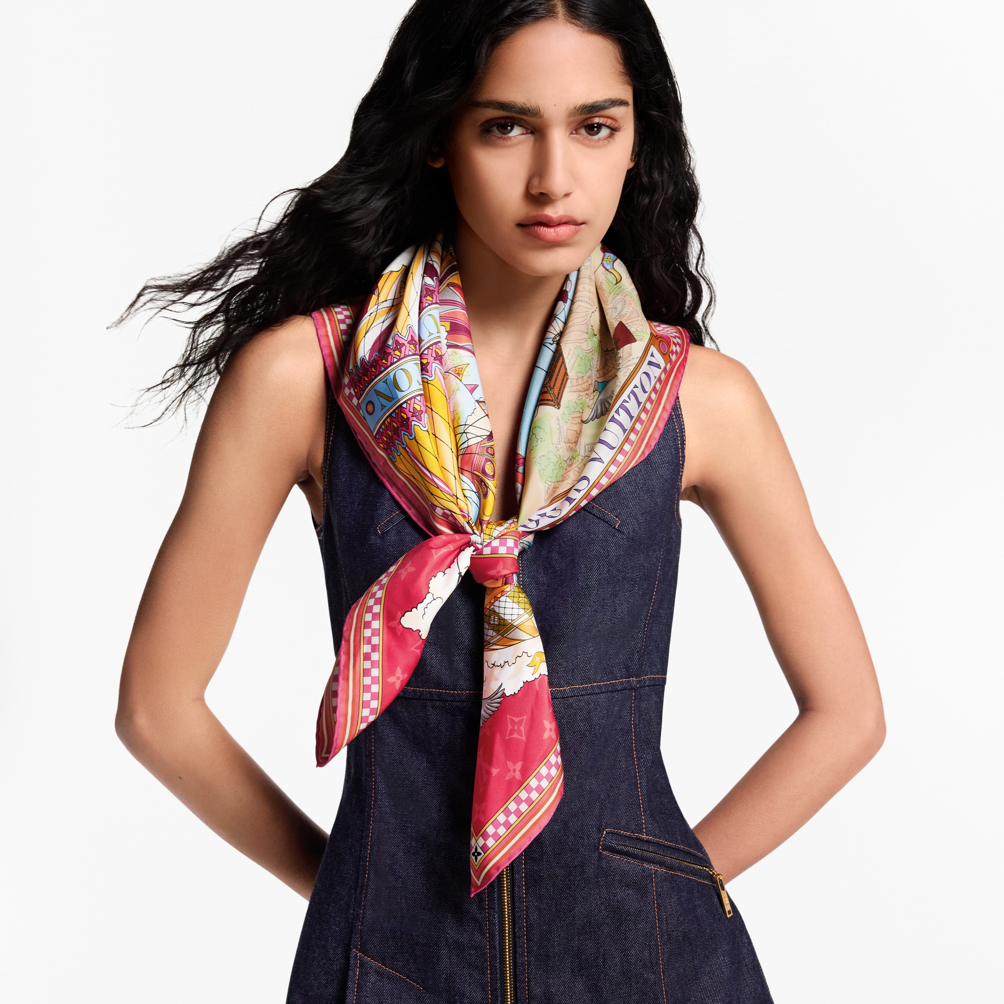 S00 Accessories Silk Squares and Bandeaus  From The Cloud Square 90 | Louis Vuitton ® (Product zoom)