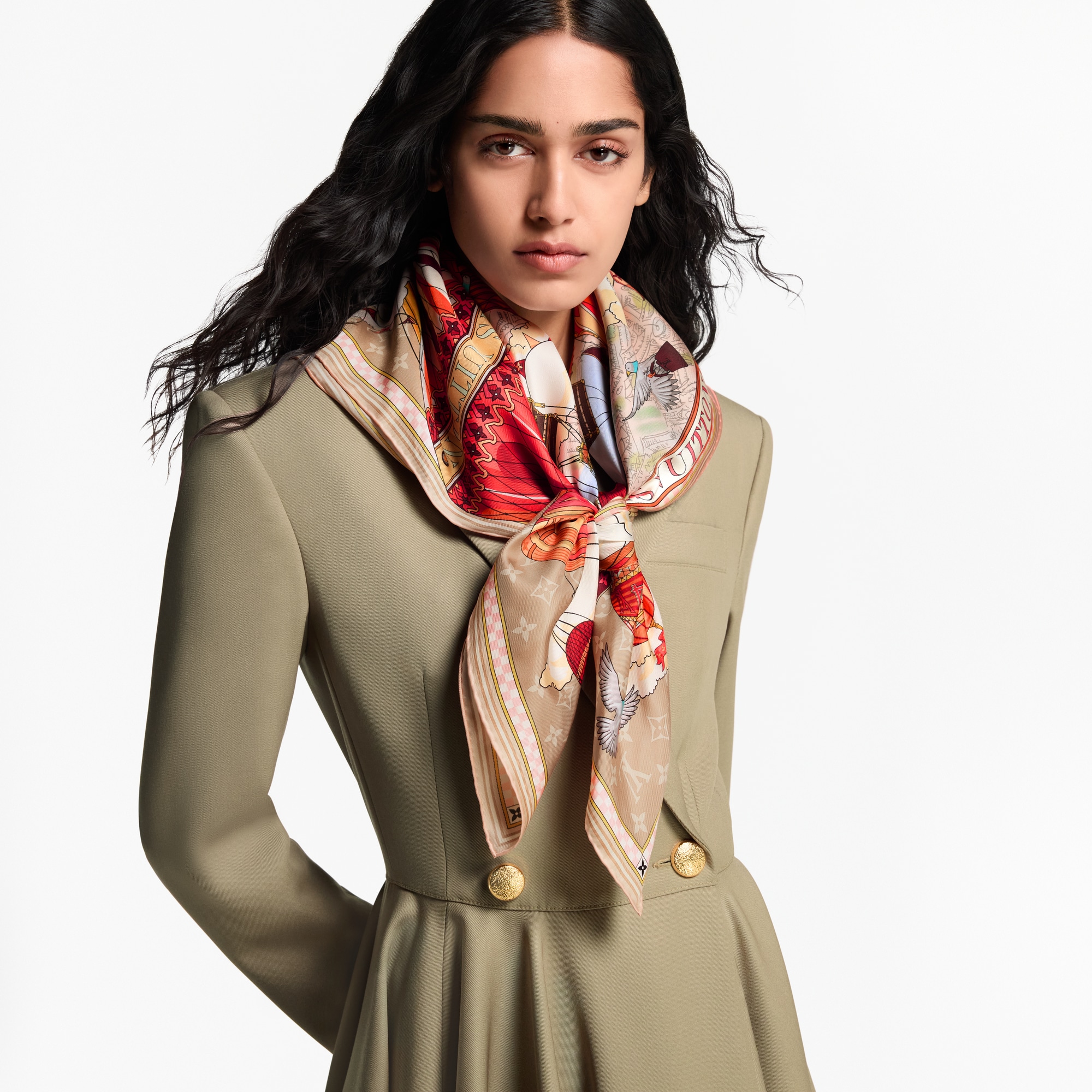 S00 Accessories Silk Squares and Bandeaus  From The Cloud Square 90 | Louis Vuitton ® (Product zoom)