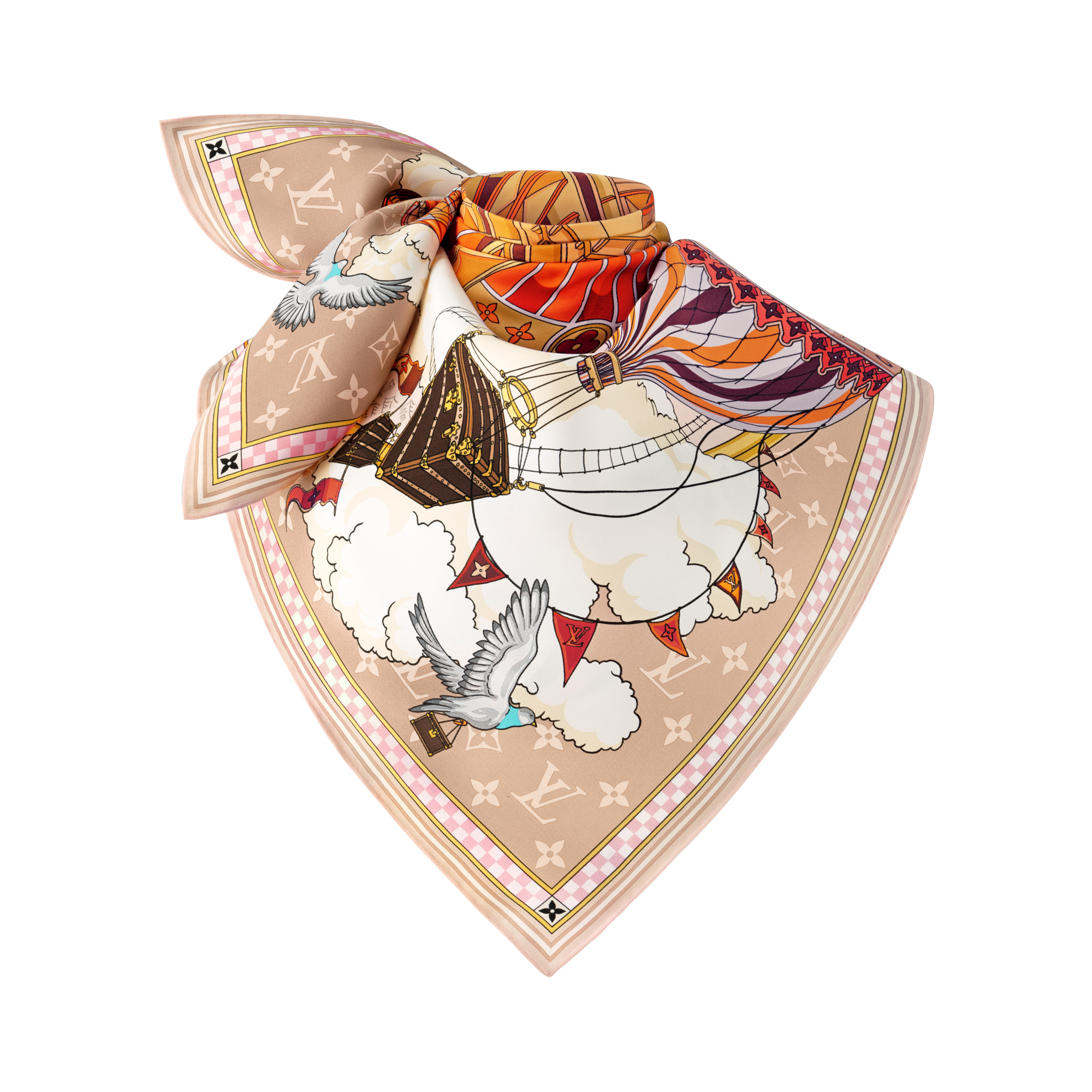 S00 Accessories Silk Squares and Bandeaus  From The Cloud Square 90 | Louis Vuitton ® (Product zoom)