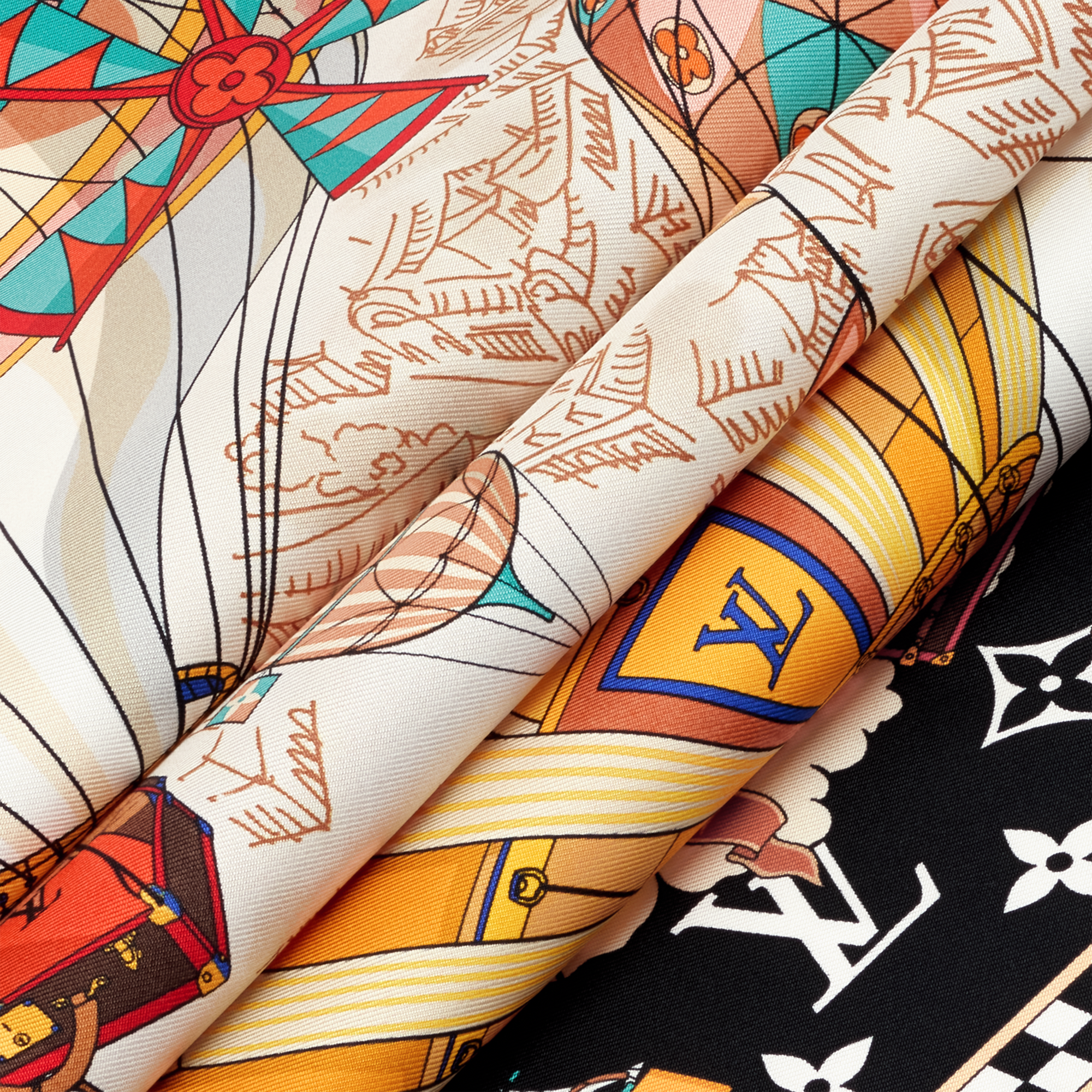 S00 Accessories Silk Squares and Bandeaus  From The Cloud Square 90 | Louis Vuitton ® (Product zoom)