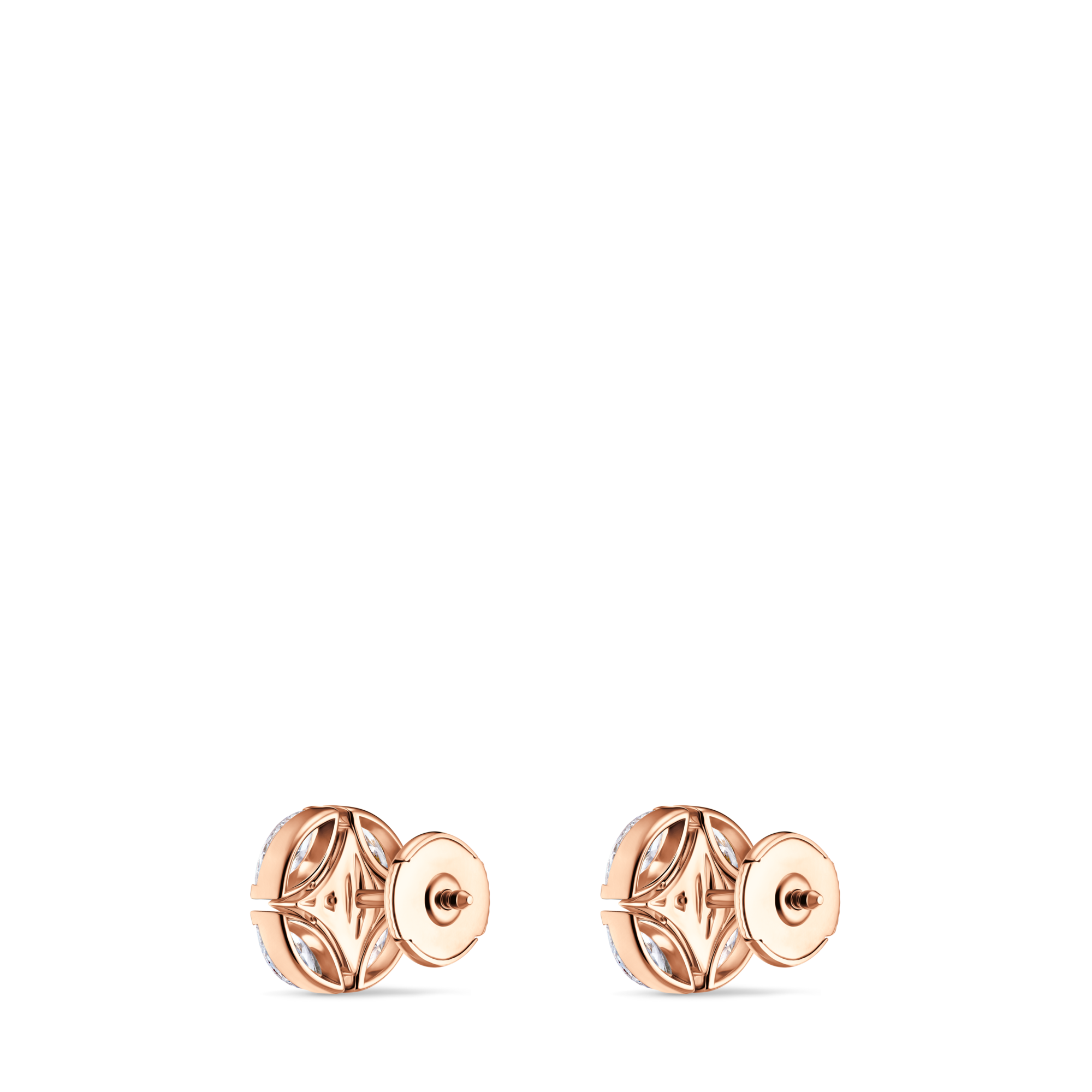  Jewelry Earrings Galaxie Ear Studs, Rose Gold and Diamonds | Louis Vuitton ® (Product zoom)