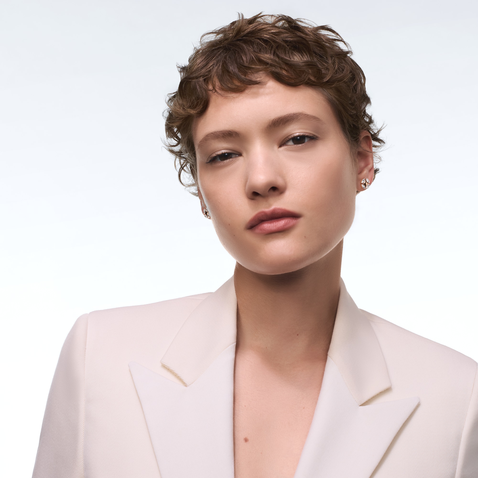  Jewelry Earrings Galaxie Ear Studs, Rose Gold and Diamonds | Louis Vuitton ® (Product zoom)