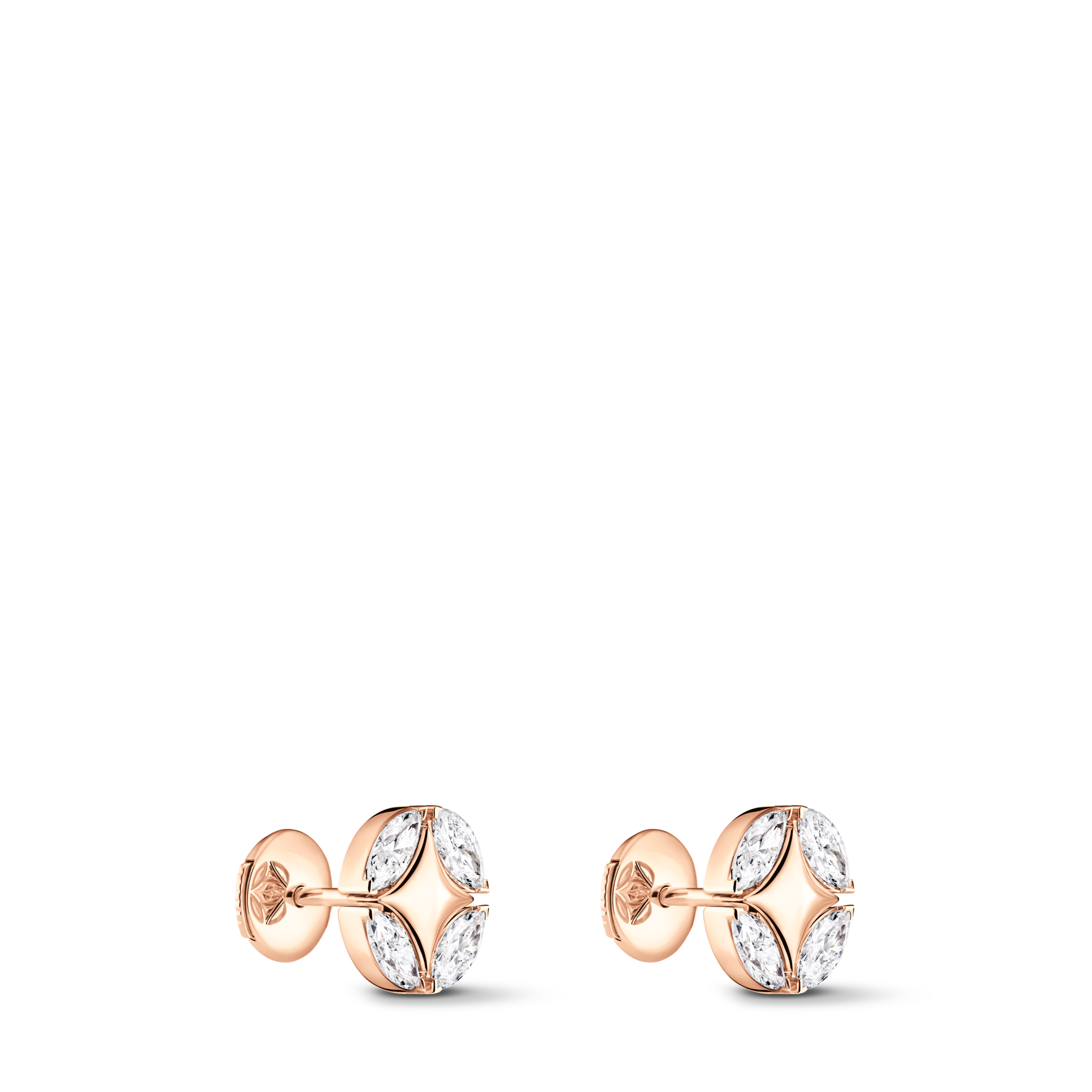  Jewelry Earrings Galaxie Ear Studs, Rose Gold and Diamonds | Louis Vuitton ® (Product zoom)