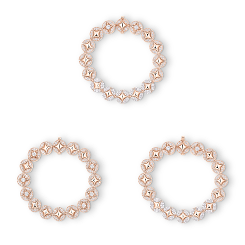 Jewelry Necklaces and Pendants Galaxie Long Necklace, Rose Gold and Diamonds | Louis Vuitton ® (Product zoom)