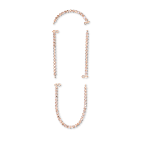 Jewelry Necklaces and Pendants Galaxie Long Necklace, Rose Gold and Diamonds | Louis Vuitton ® (Product zoom)