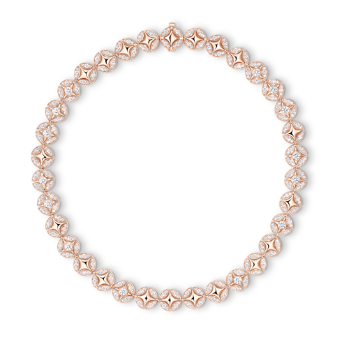 Jewelry Necklaces and Pendants Galaxie Long Necklace, Rose Gold and Diamonds | Louis Vuitton ® (Product zoom)