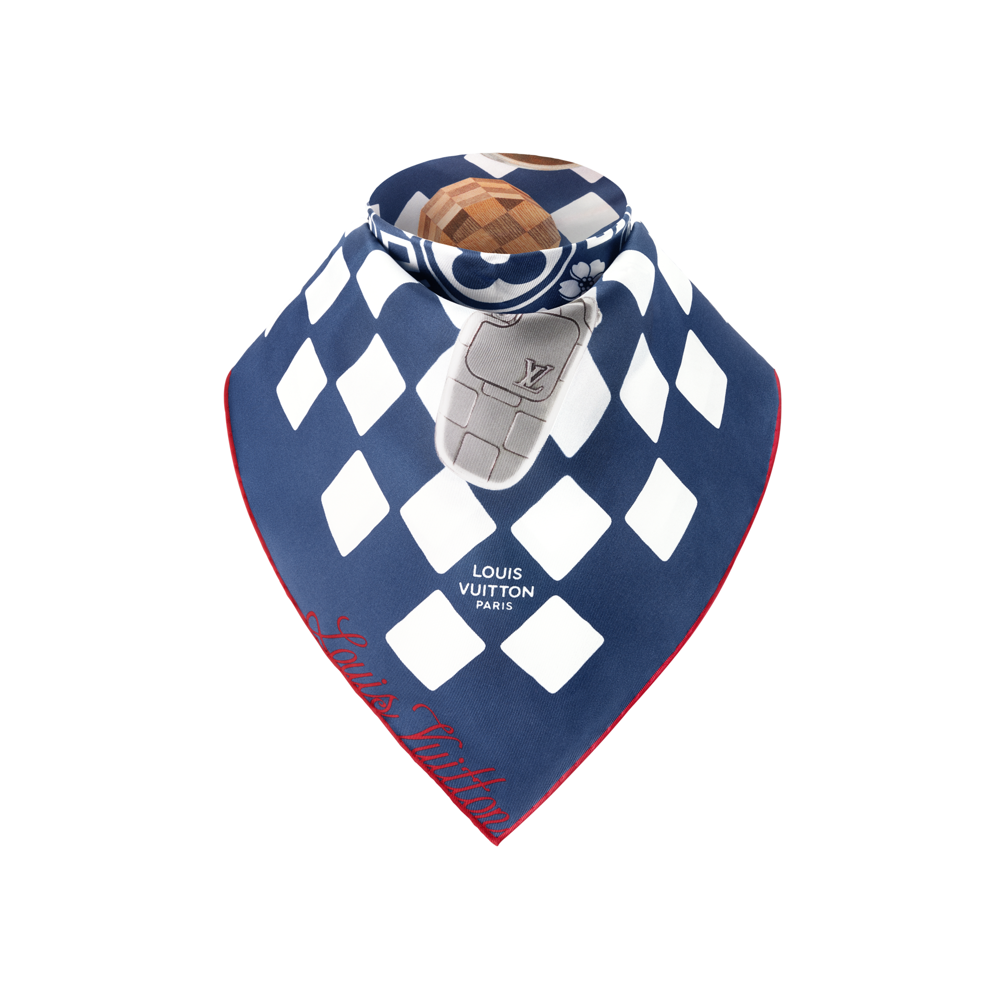 S00 Accessories Silk and Bandanas Game Scene Bandana | Louis Vuitton ® (Product zoom)