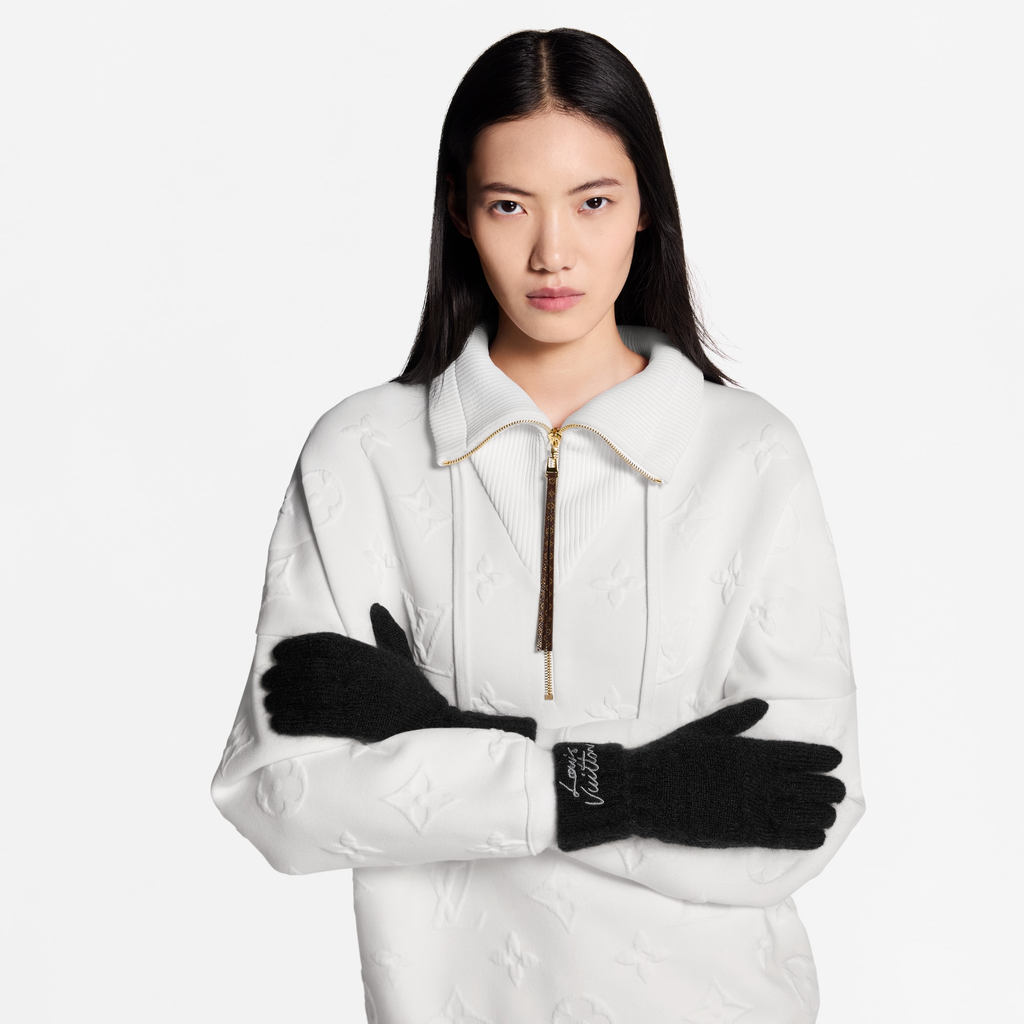 S00 Accessoires Chapeaux et Gants Gants LV Script | Louis Vuitton ® (Zoom produit)