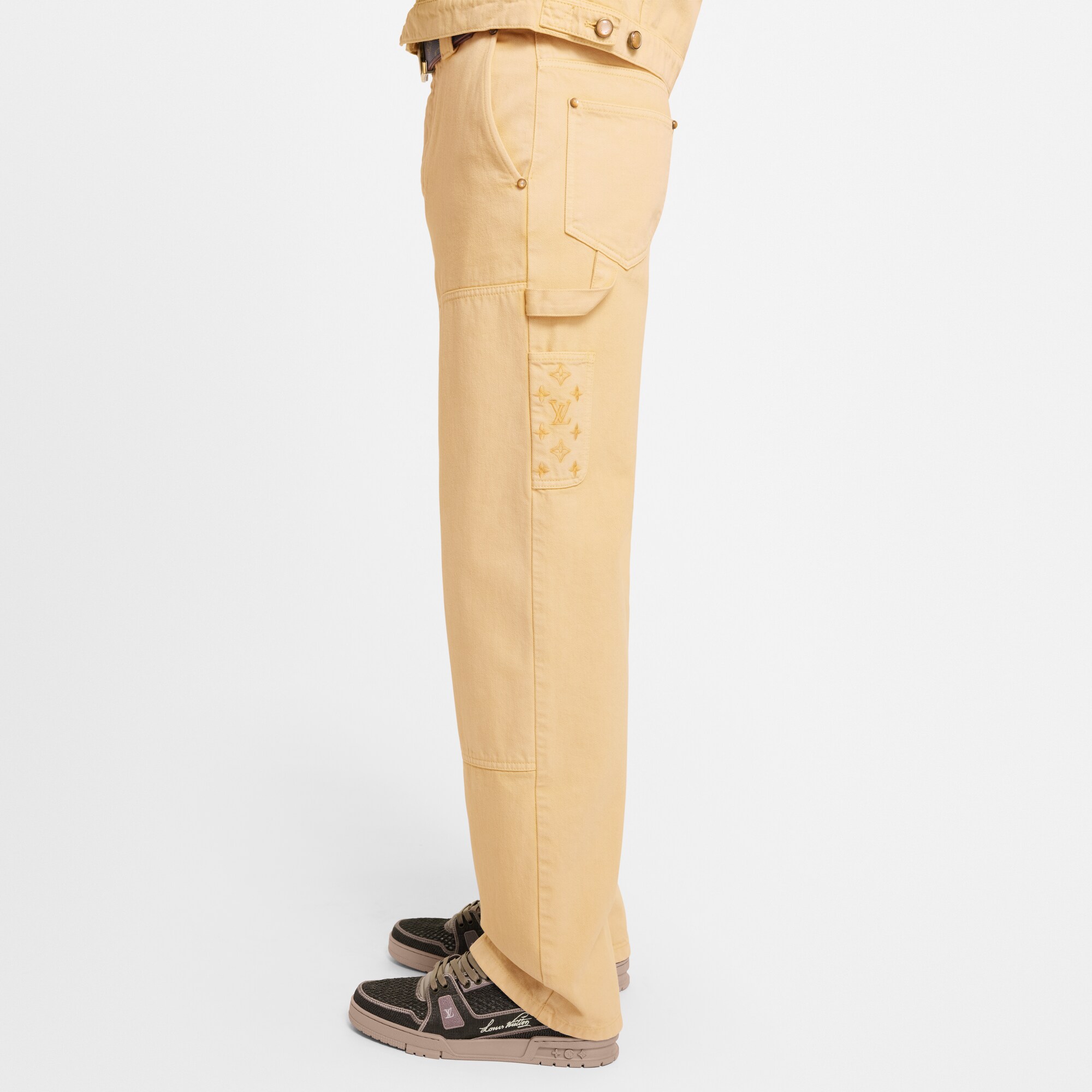  Ready-to-Wear Denim Garment-Dyed Denim Carpenter Pants | Louis Vuitton ® (Product zoom)