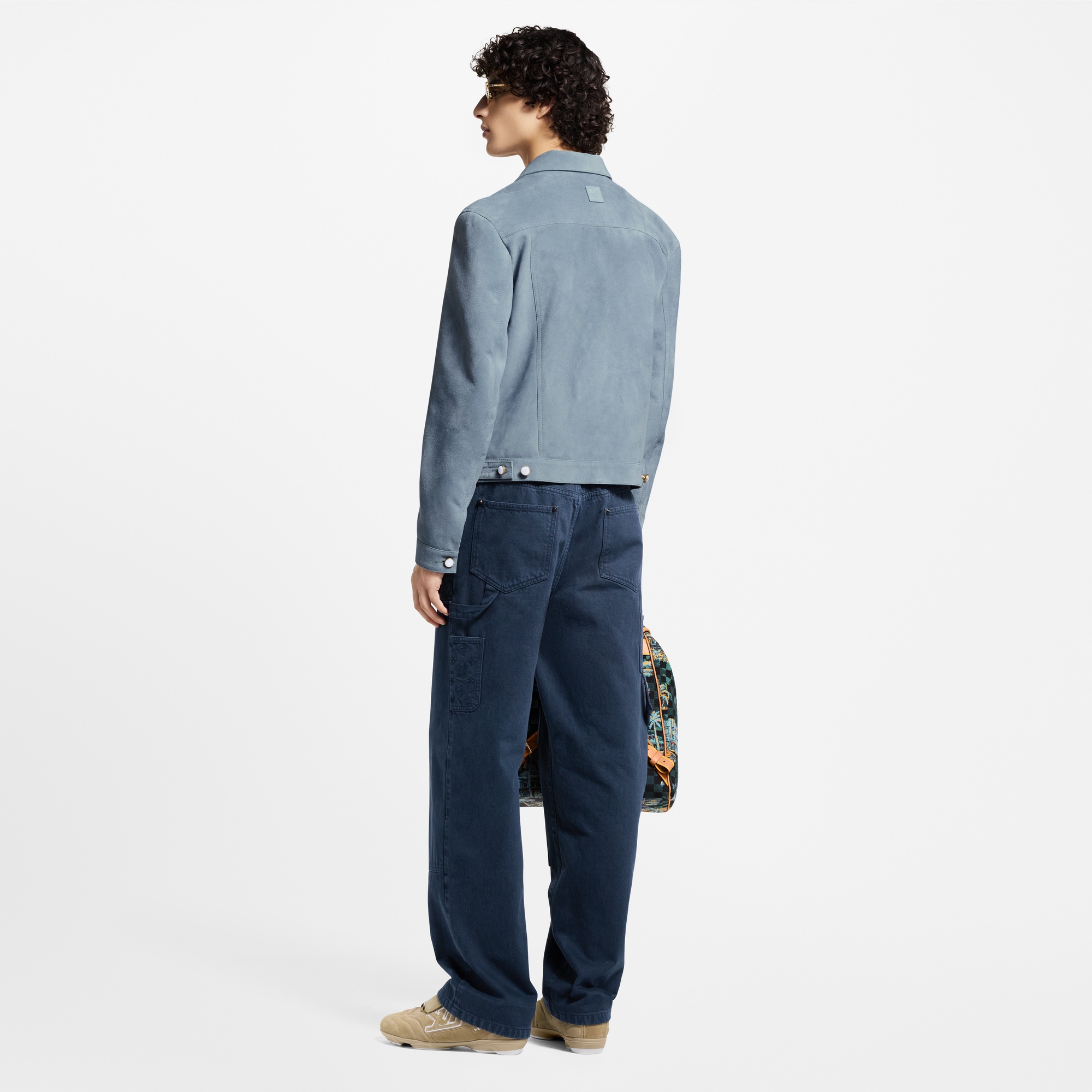  Ready-to-Wear Denim Garment-Dyed Denim Carpenter Pants | Louis Vuitton ® (Product zoom)