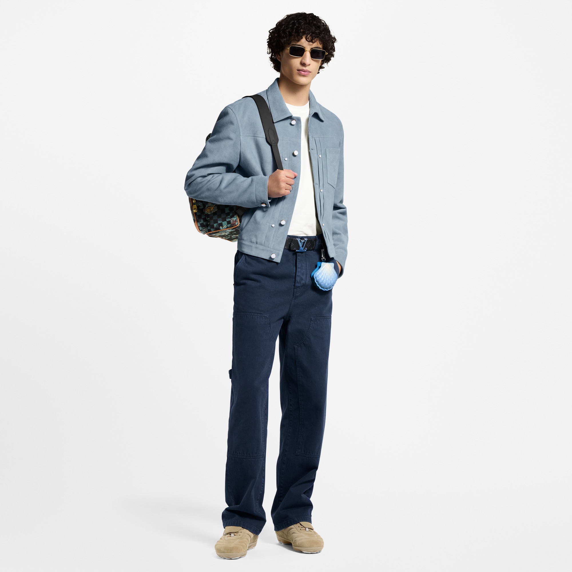  Ready-to-Wear Denim Garment-Dyed Denim Carpenter Pants | Louis Vuitton ® (Product zoom)