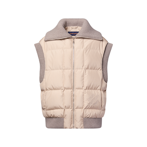 Prêt-à-Porter Manteaux et Vestes Gilet matelassé à ourlet côtelé | Louis Vuitton ® (Zoom produit)