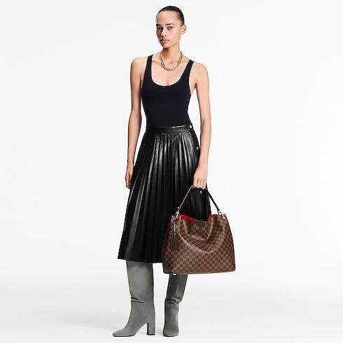 Damier Ebene Handbags All Handbags Graceful MM | Louis Vuitton ® (Product zoom)