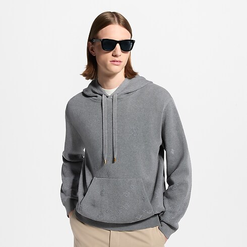 Ready-to-Wear All Ready-to-Wear Gradient Signature Jacquard Hoodie | Louis Vuitton ® (Product zoom)