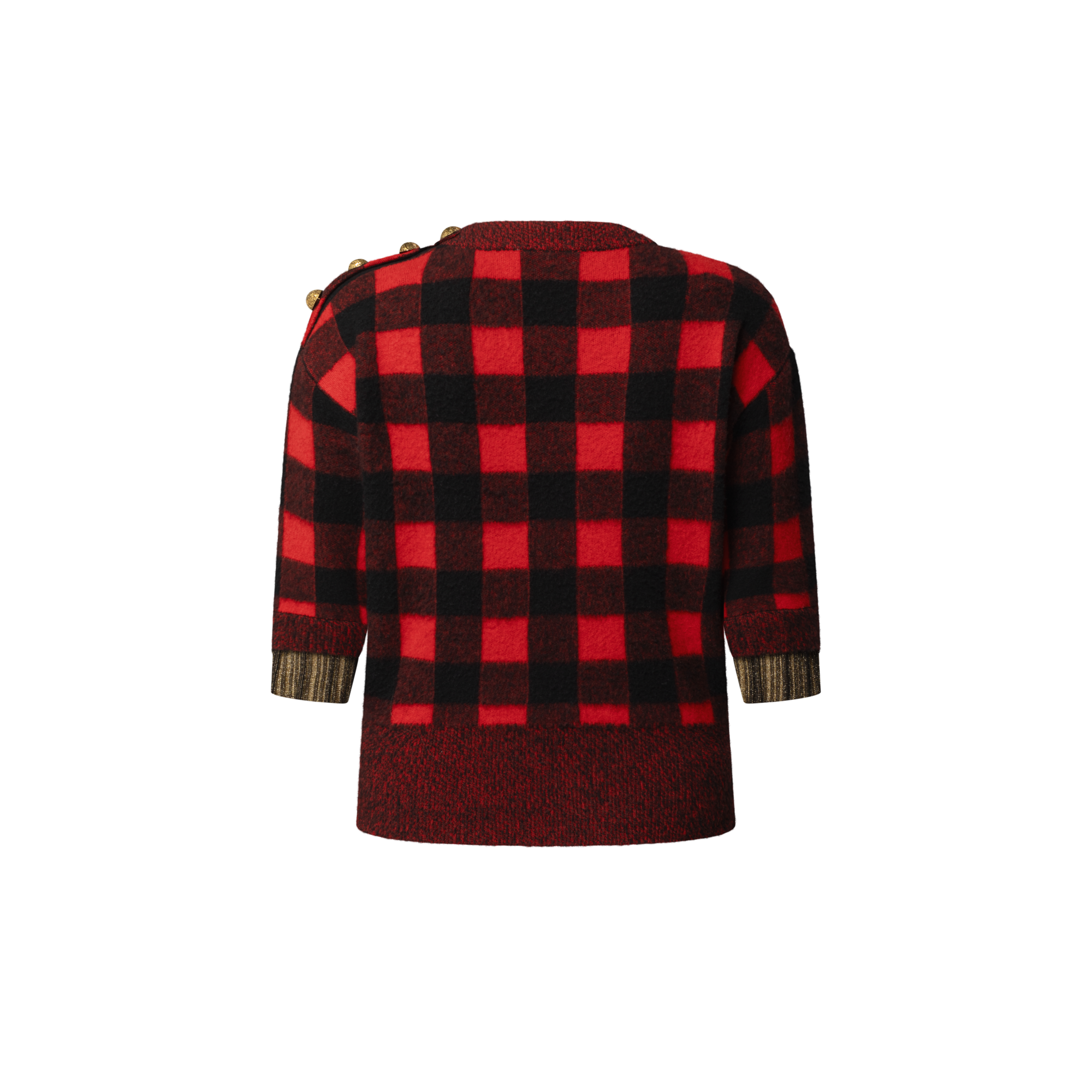  Ready-to-Wear Tops Graphic Check Knit Top | Louis Vuitton ® (Product zoom)