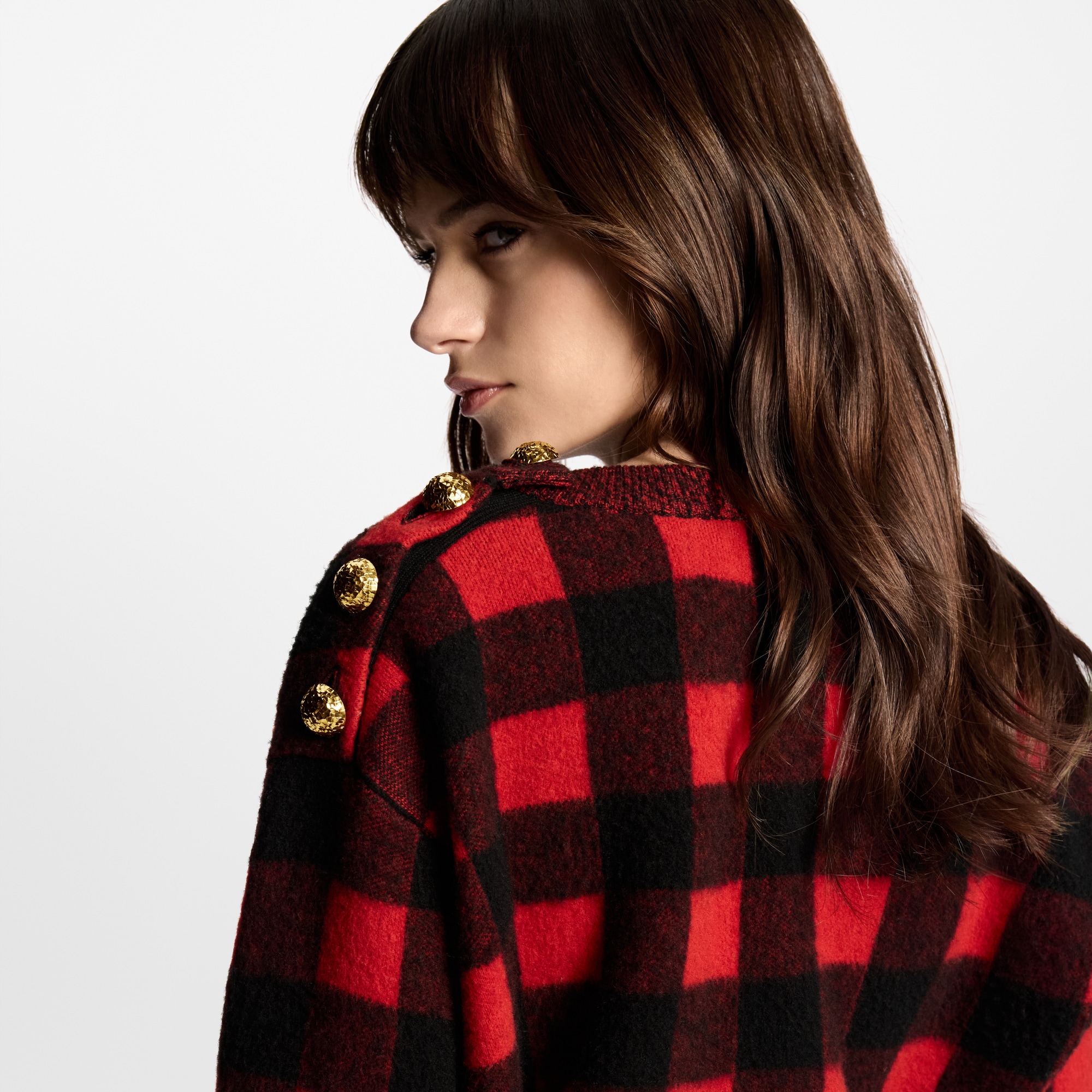  Ready-to-Wear Tops Graphic Check Knit Top | Louis Vuitton ® (Product zoom)