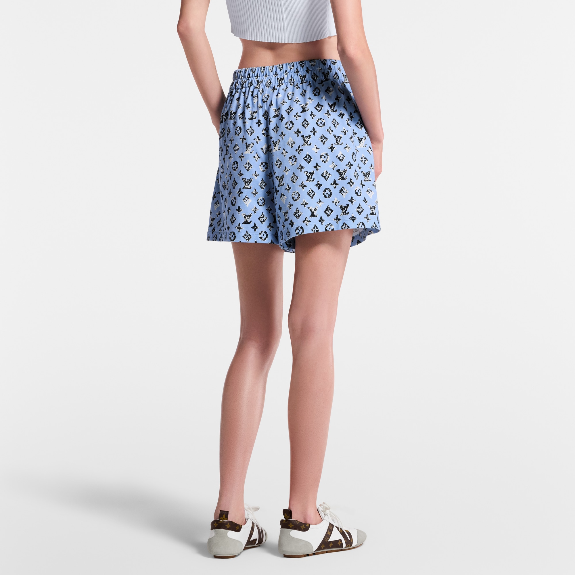  Ready-to-Wear Skirts and Shorts Graphic Monogram Boxer Shorts | Louis Vuitton ® (Product zoom)