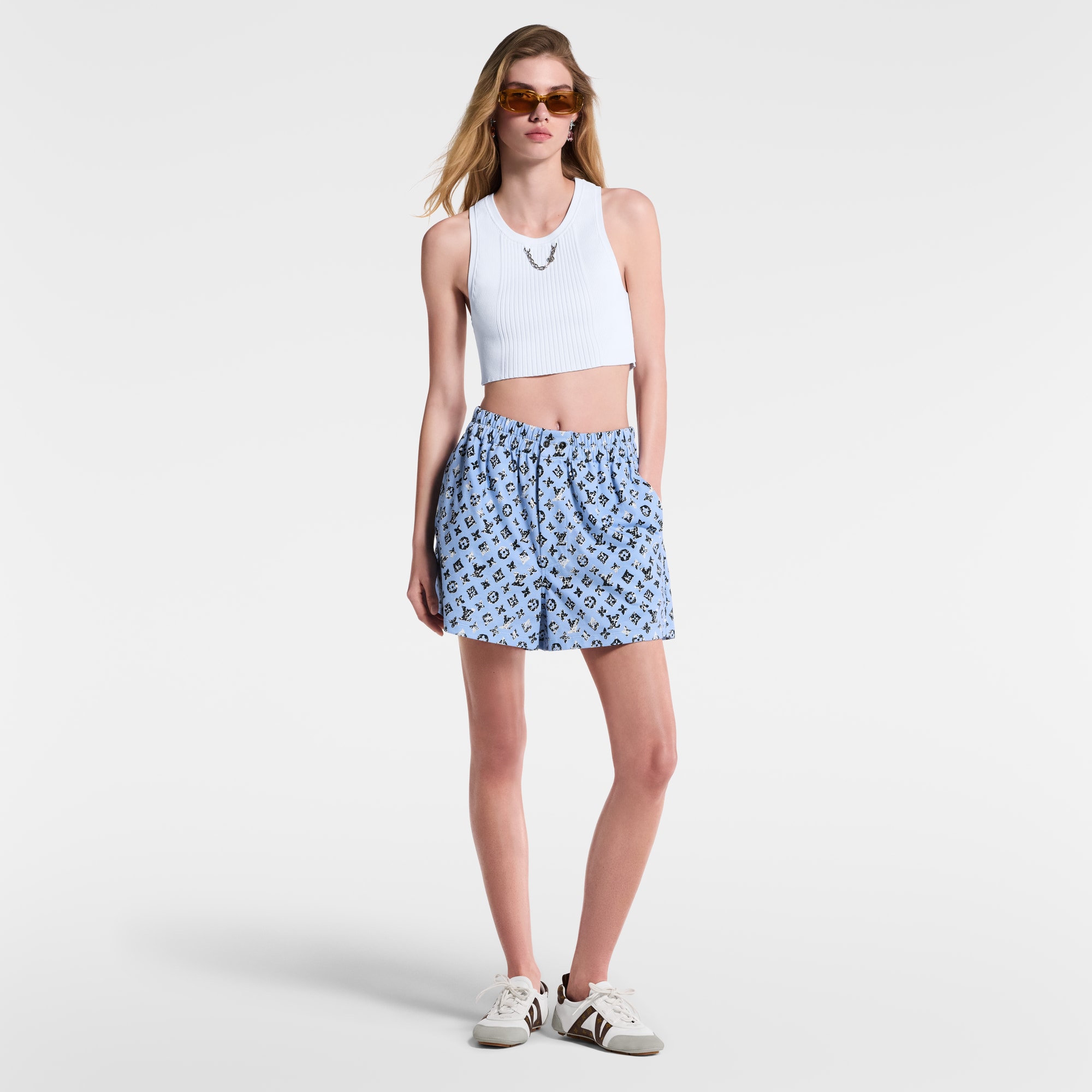  Ready-to-Wear Skirts and Shorts Graphic Monogram Boxer Shorts | Louis Vuitton ® (Product zoom)