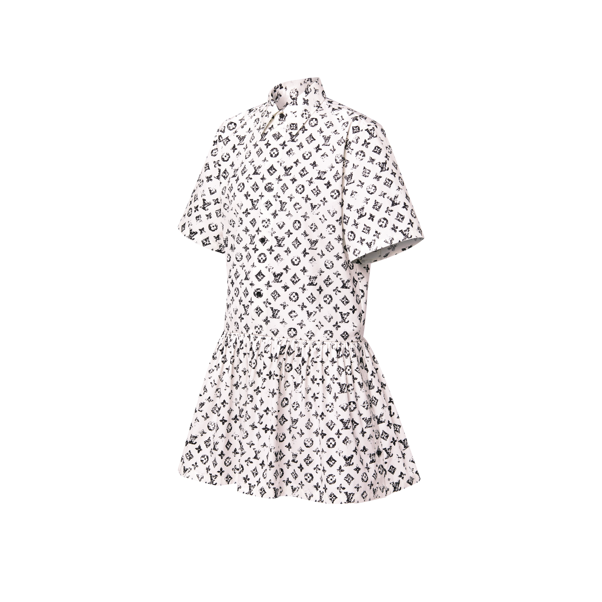 Ready-to-Wear Dresses Graphic Monogram Shirt Dress | Louis Vuitton ® (Product zoom)