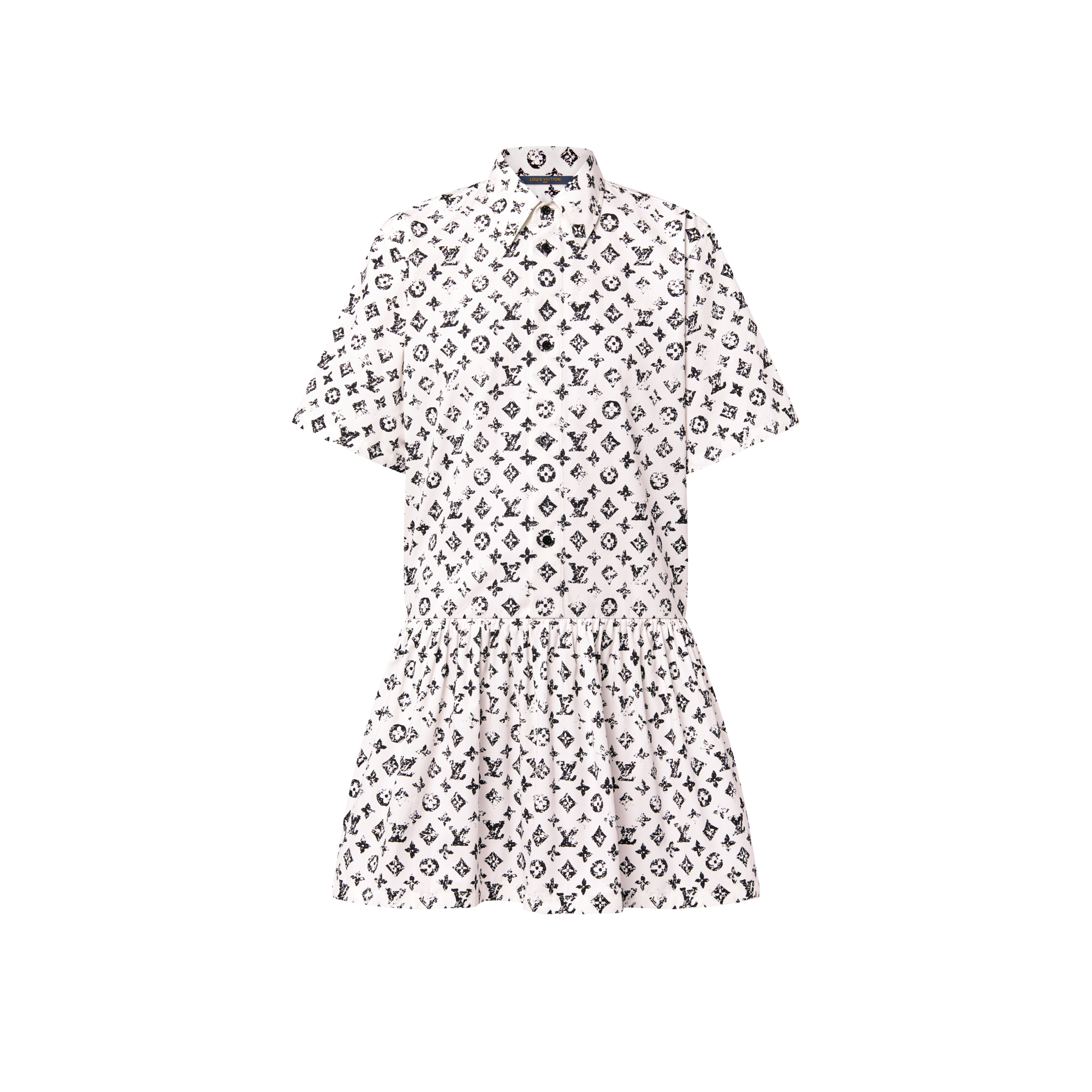  Ready-to-Wear Dresses Graphic Monogram Shirt Dress | Louis Vuitton ® (Product zoom)