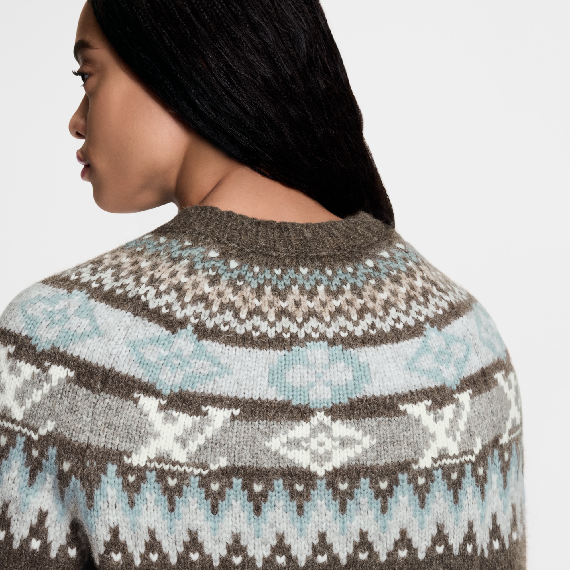  Ready-to-Wear Knitwear Graphic Signature Knit Pullover | Louis Vuitton ® (Product zoom)