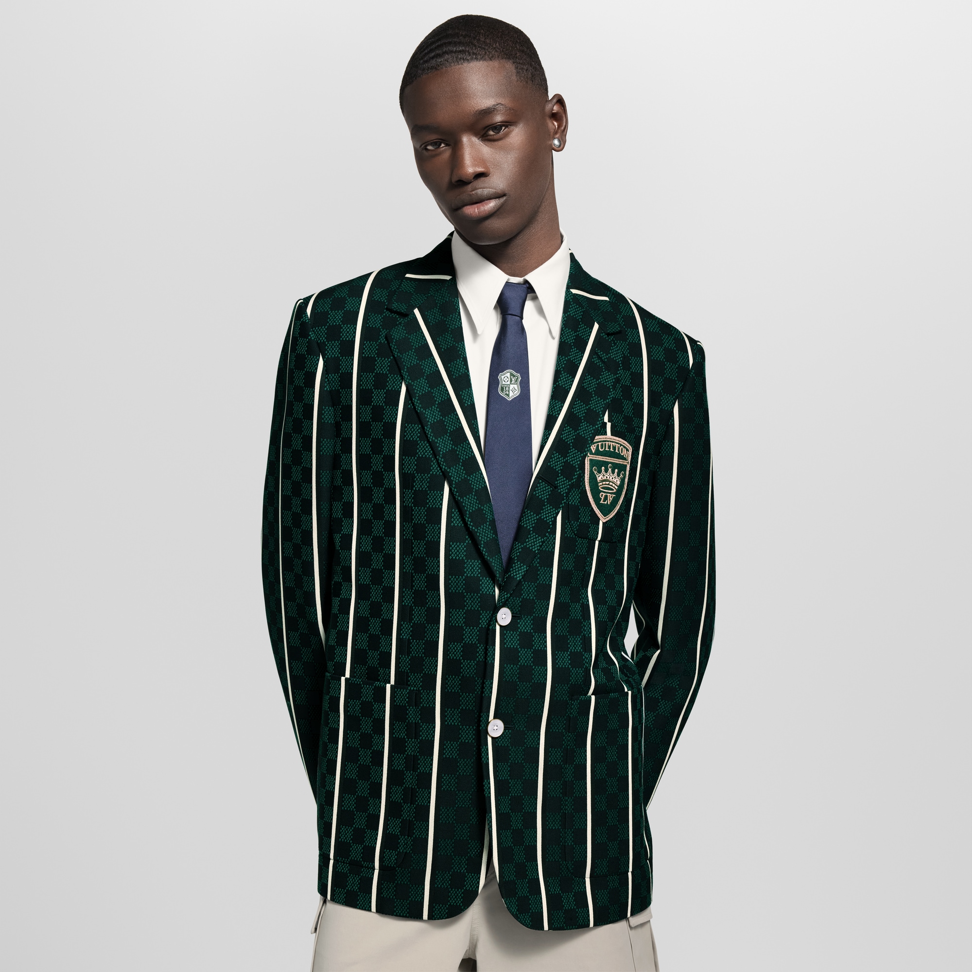  Ready-to-Wear Blazers and Jackets Graphic Tailored Single-Breasted City Jacket | Louis Vuitton ® (Product zoom)