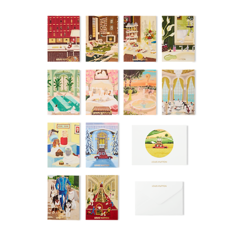 S00 Library and Stationery Office and Writing Greeting cards kit Carnets de Palace | Louis Vuitton ® (Product zoom)