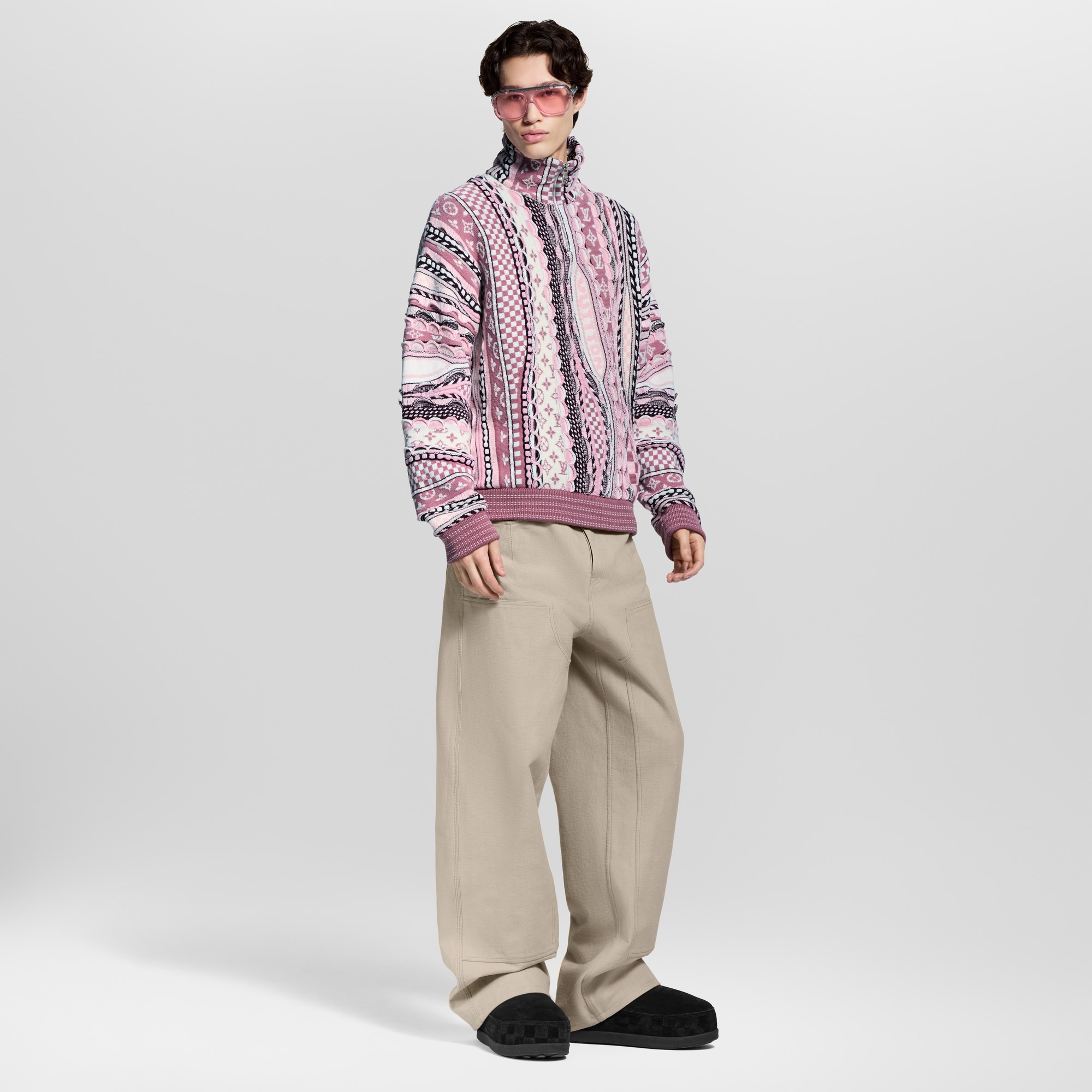  Ready-to-Wear All Ready-to-Wear Half-Zip Pullover | Louis Vuitton ® (Product zoom)