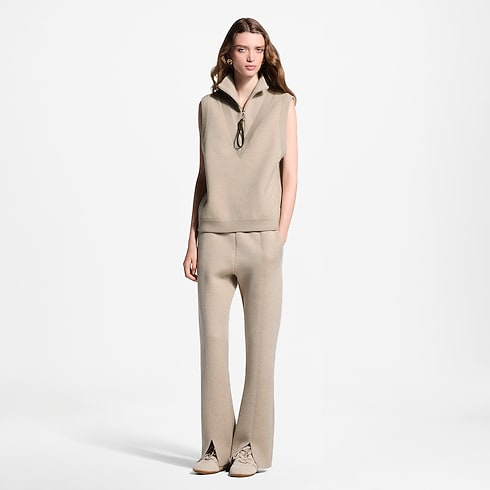 Prêt-à-Porter Maille Haut à demi-fermeture éclair et détails Monogram | Louis Vuitton ® (Zoom produit)