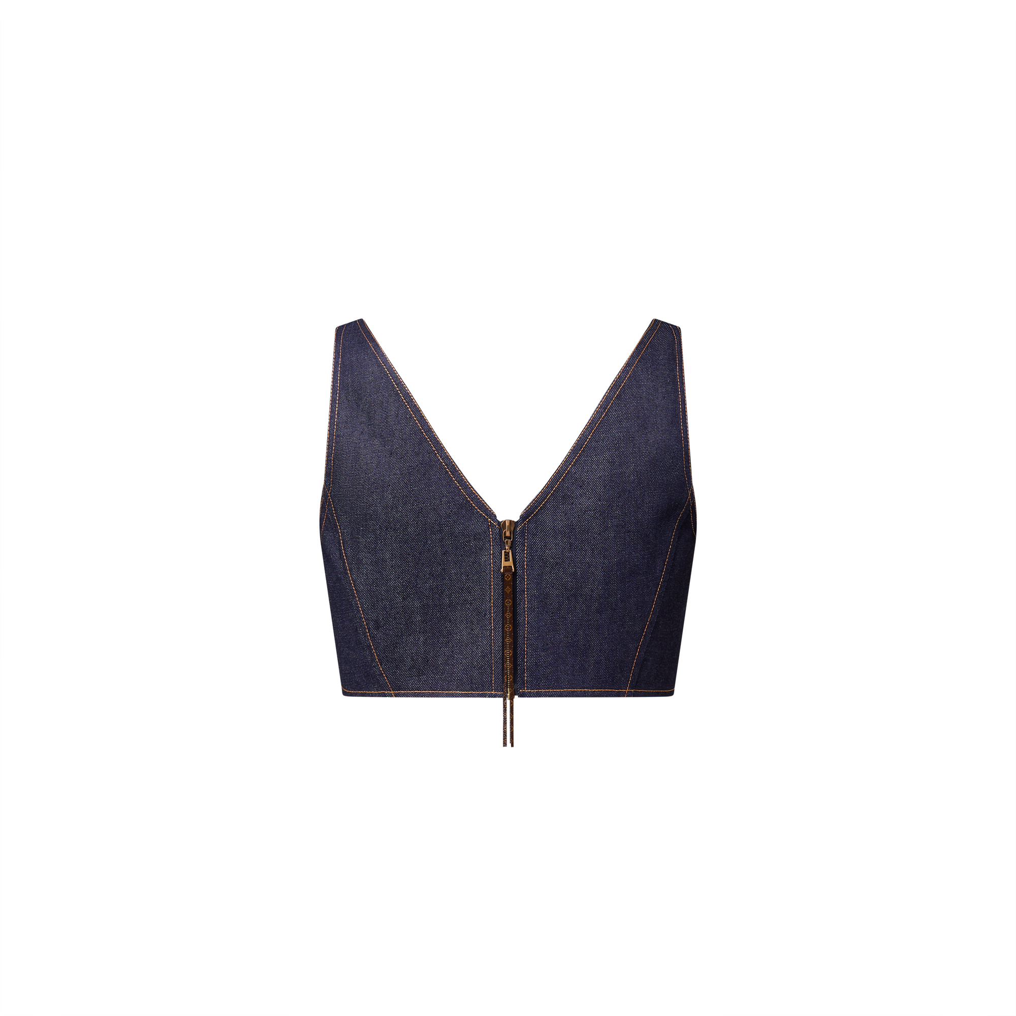  Prêt-à-Porter Hauts Haut court col en V en denim | Louis Vuitton ® (Zoom produit)